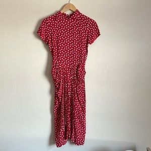 Vintage Red Polka Dot Dress